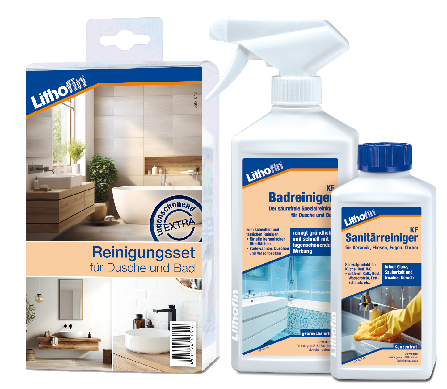 Reinigung Set Dusche Bad
