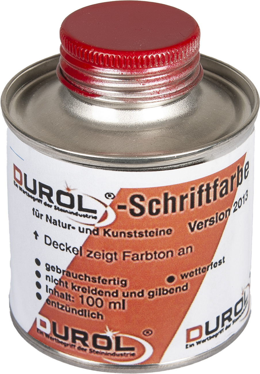 Durol Schriftfarbe 100 ml | Rot Durol Schriftfarbe 100 ml | Rot