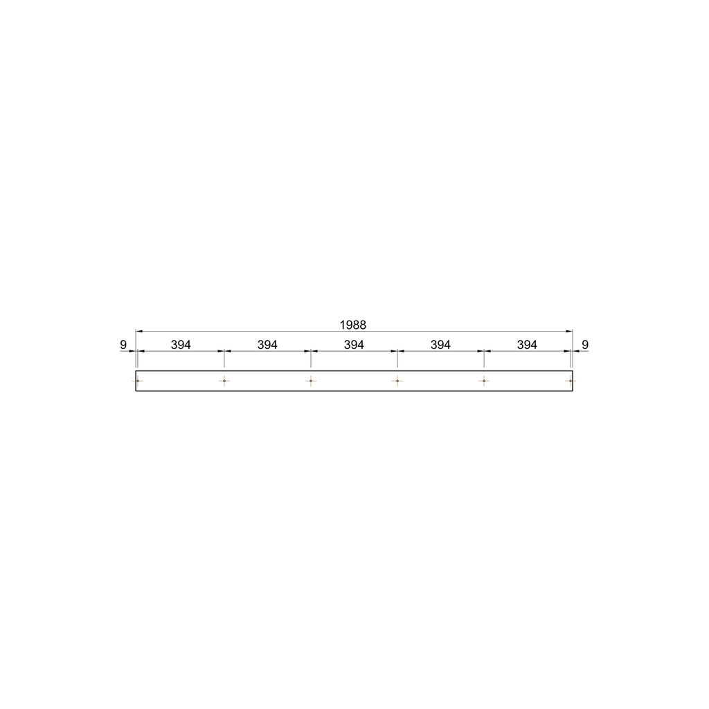 Deltarack 2er Satz Querlatten | 200 cm