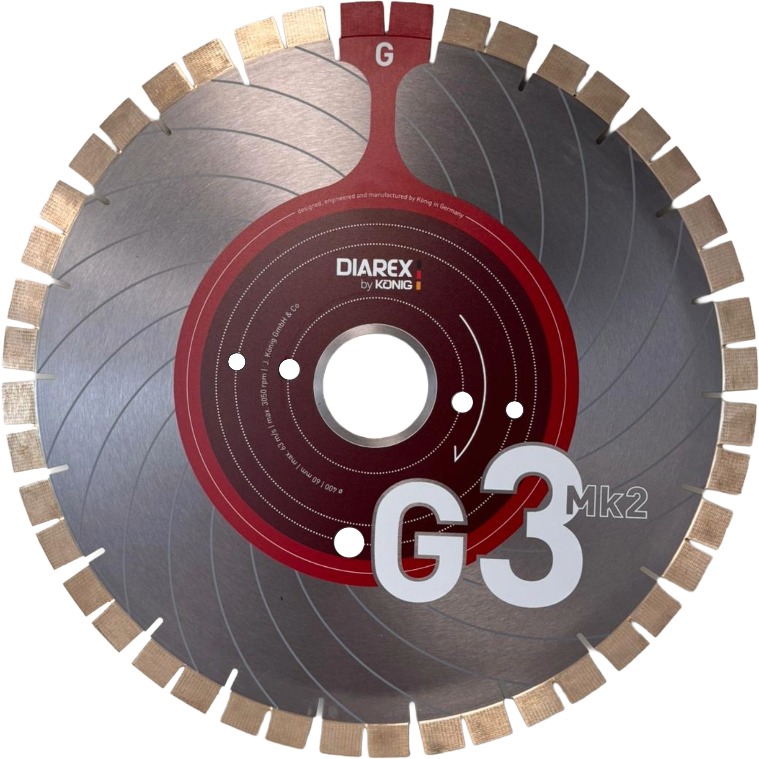DIAREX Trennscheibe G3 Mk2 ø 400 mm | Bohrung 60 mm