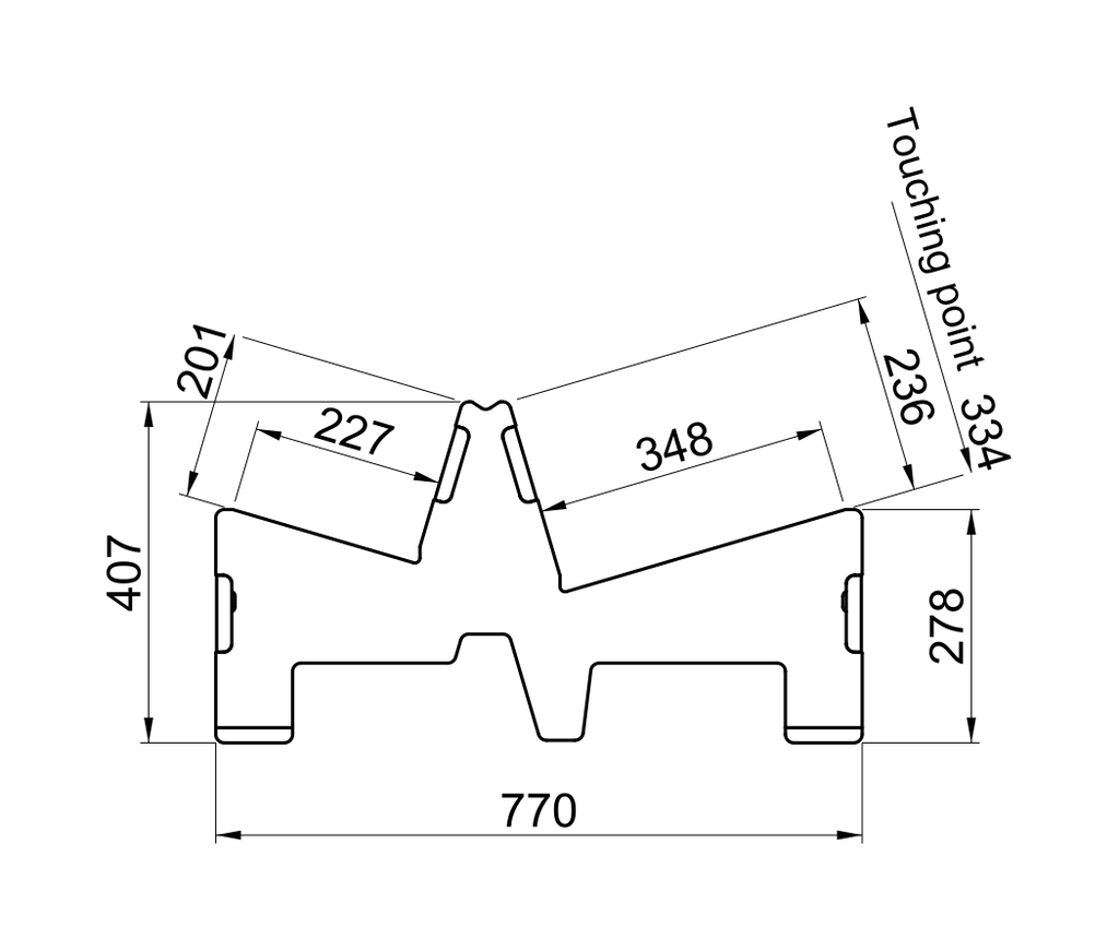 Deltarack Transportgestell Holz A3L 1200 x 770 x 407 mm | 600kg