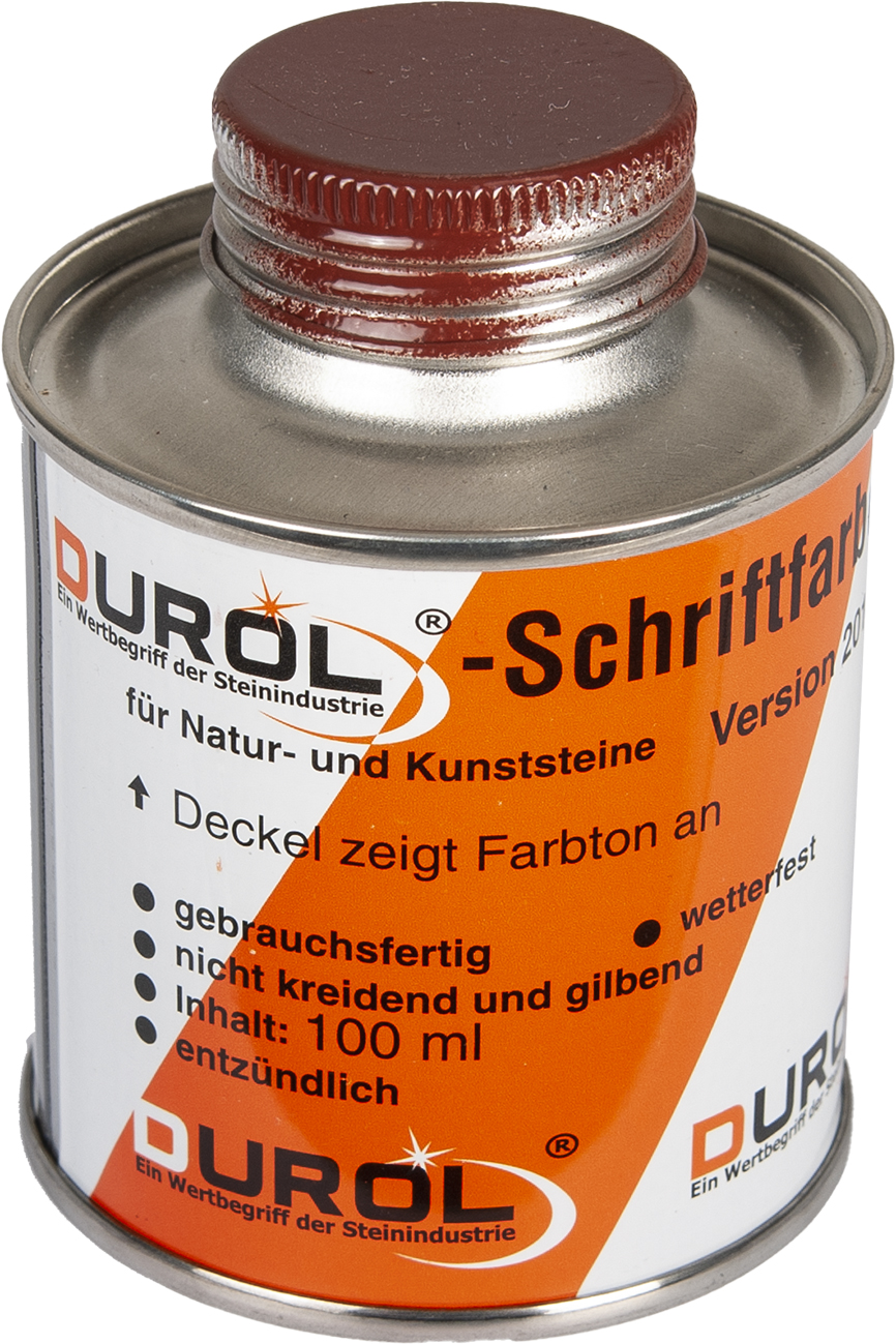 Durol Schriftfarbe 100 ml | Rotbraun Durol Schriftfarbe 100 ml | Rotbraun