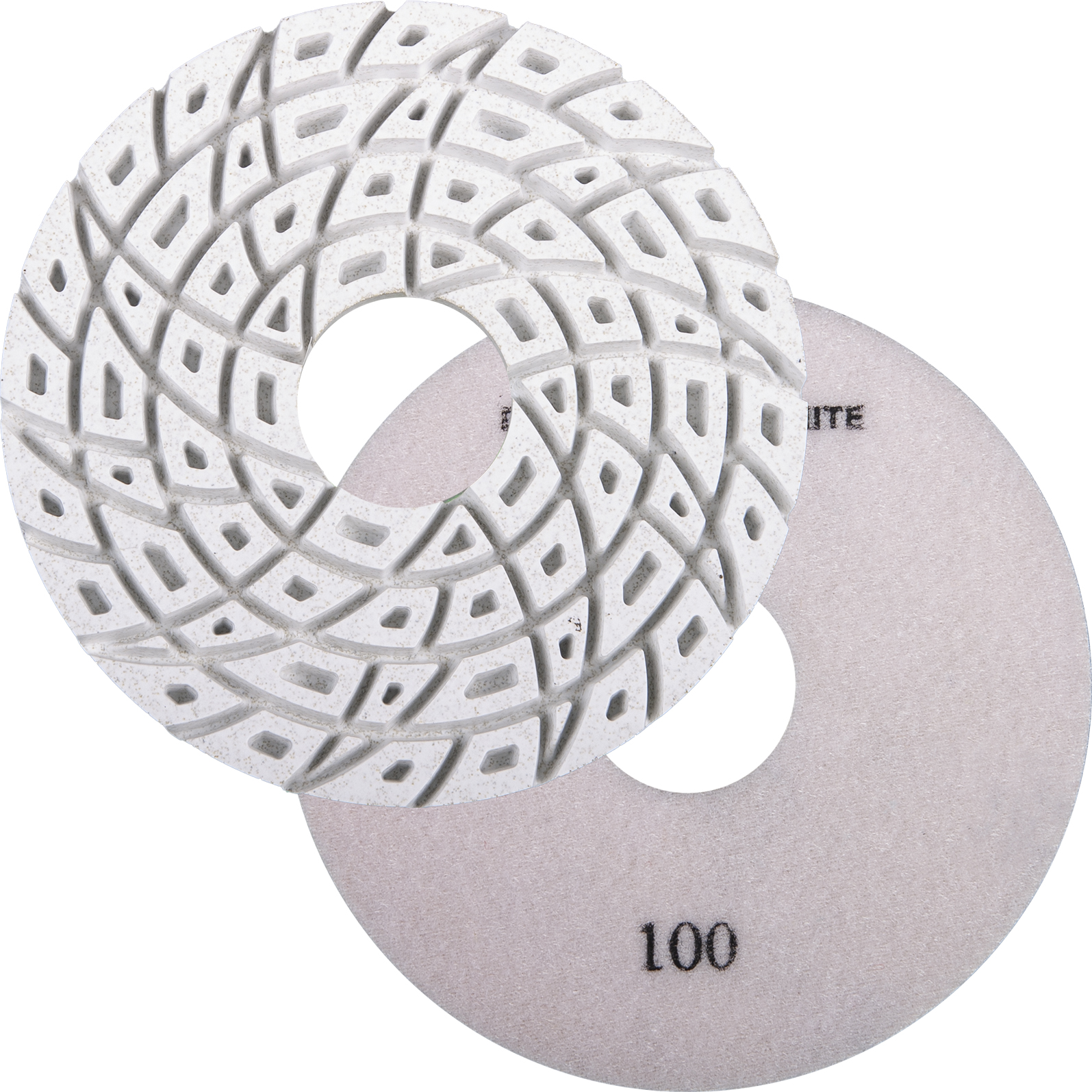 DIAREX Kantenschleifbelag Superwhite ø 150 mm | Korn 100 | Klett