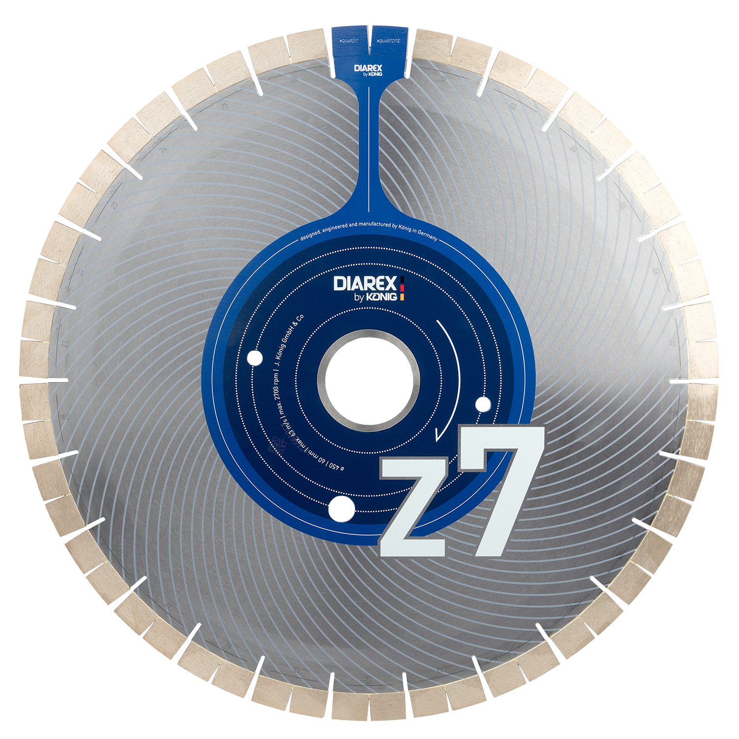 DIAREX Trennscheibe Z7 ø 450 mm | Bohrung 60 mm