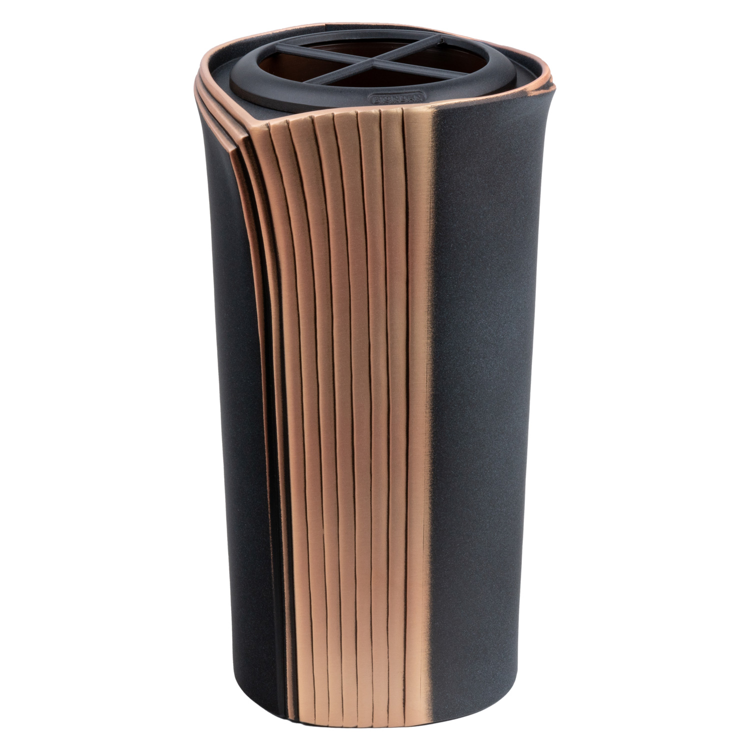 Vase 02006 | Bronze | dunkelgrau | 20,5 cm