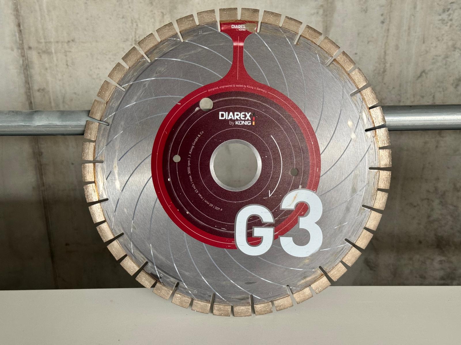 DIAREX Trennscheibe G3 ø 400 mm | Bohrung 60 mm (gebraucht)