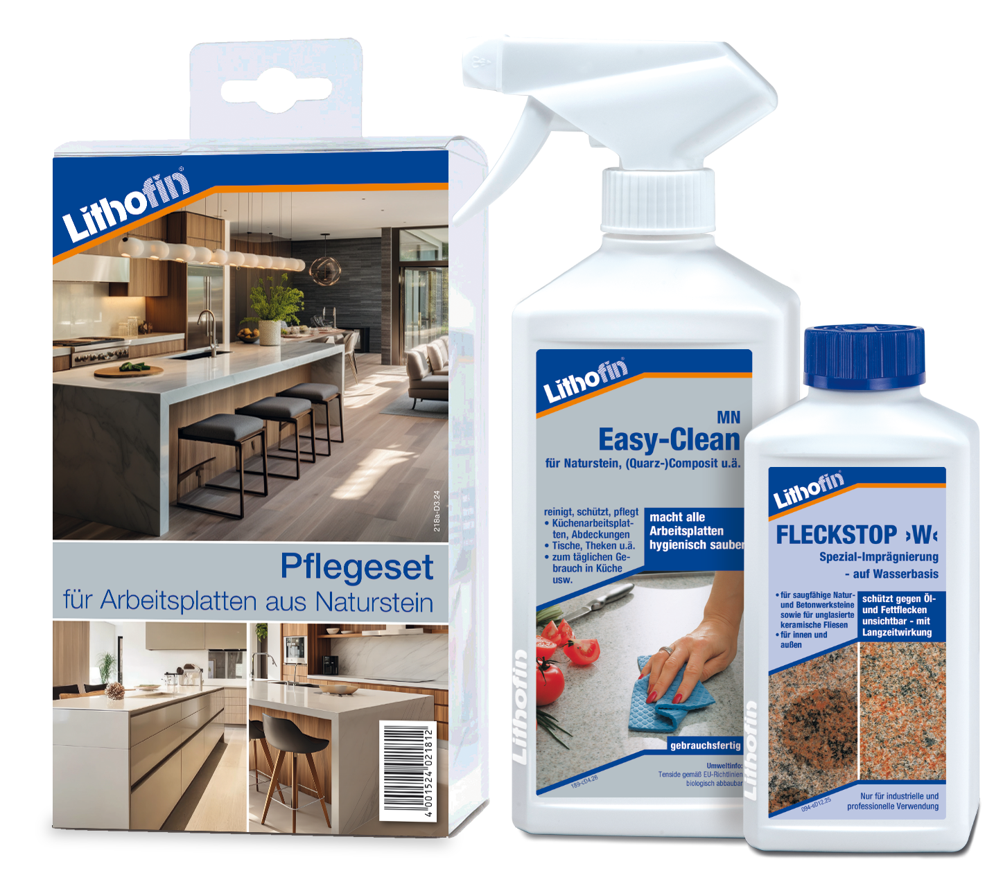 Lithofin Pflegeset Compact Küchenplatte