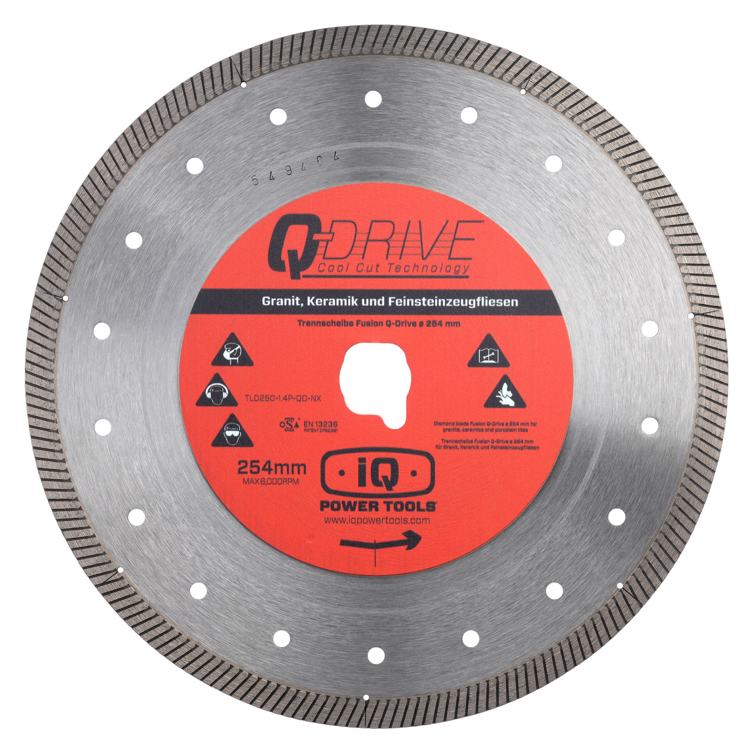 Trennscheibe Fusion  Q-Drive ø 254 mm
