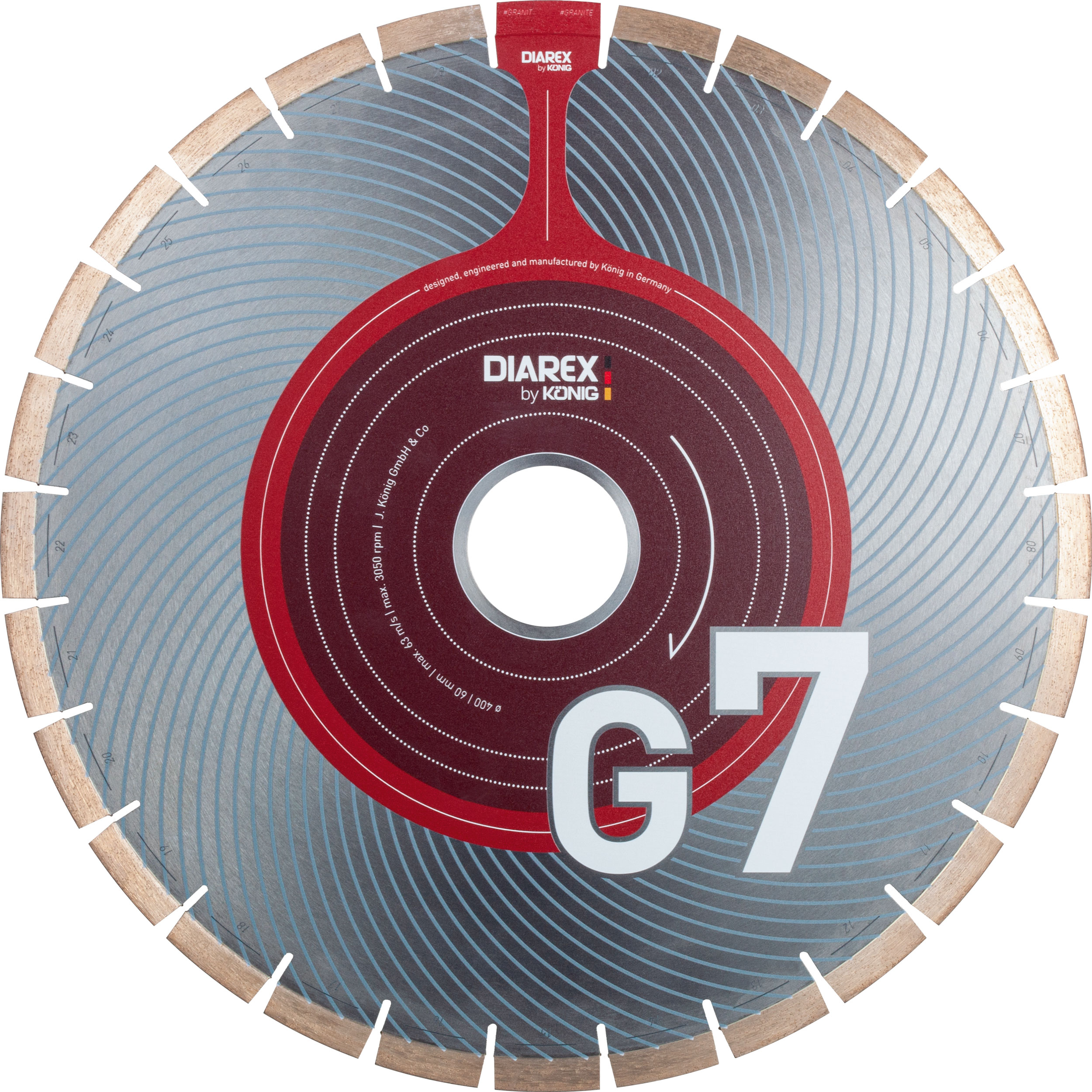 DIAREX Trennscheibe G7 ø 500 mm | Bohrung 60 mm