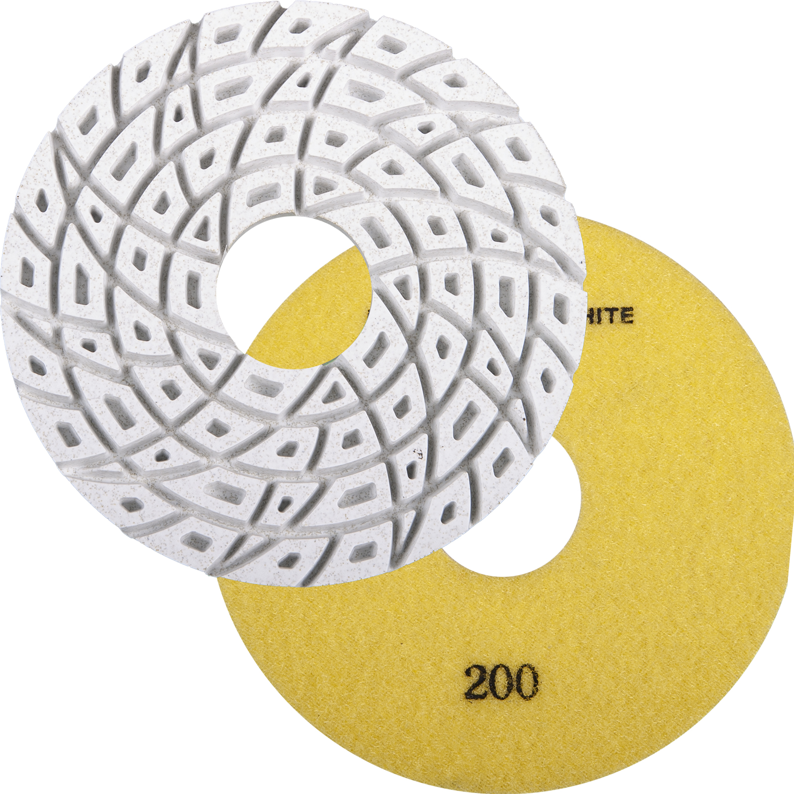 DIAREX Kantenschleifbelag Superwhite ø 150 mm | Korn 200 | Klett