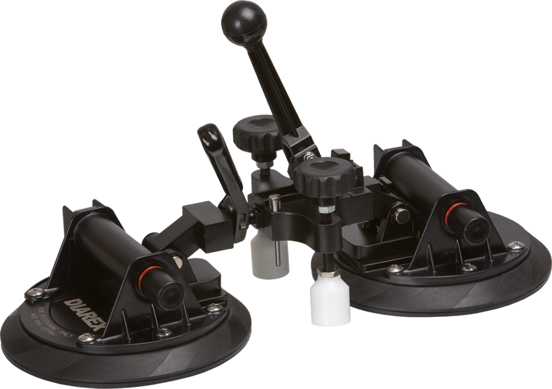 KÖNIG Versetz- und Justierhilfe | 2 Saugplatten ø205mm | mit Handpumpe KÖNIG Versetz- und Justierhilfe | 2 Saugplatten ø205mm | mit Handpumpe