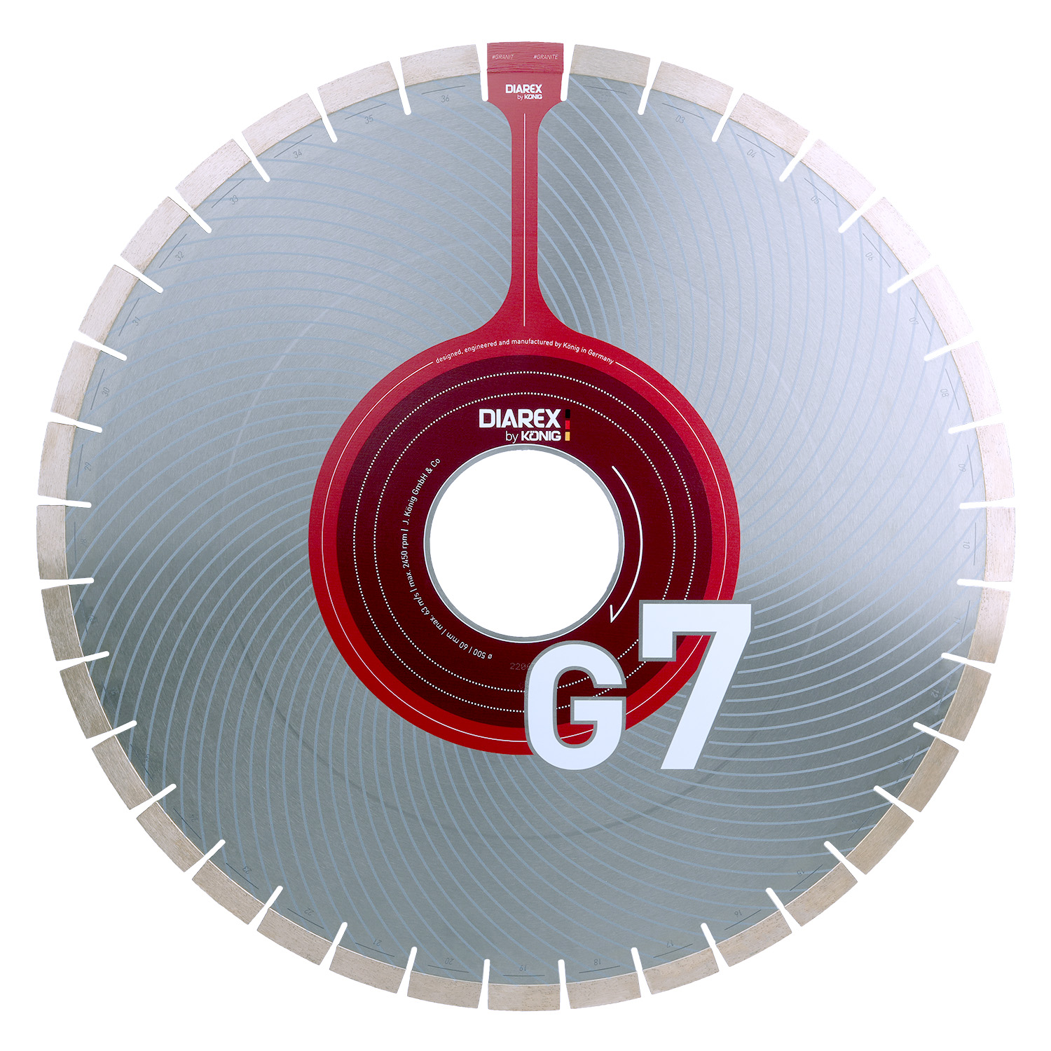 DIAREX blade G7 ø 400 mm | borehole 100 mm