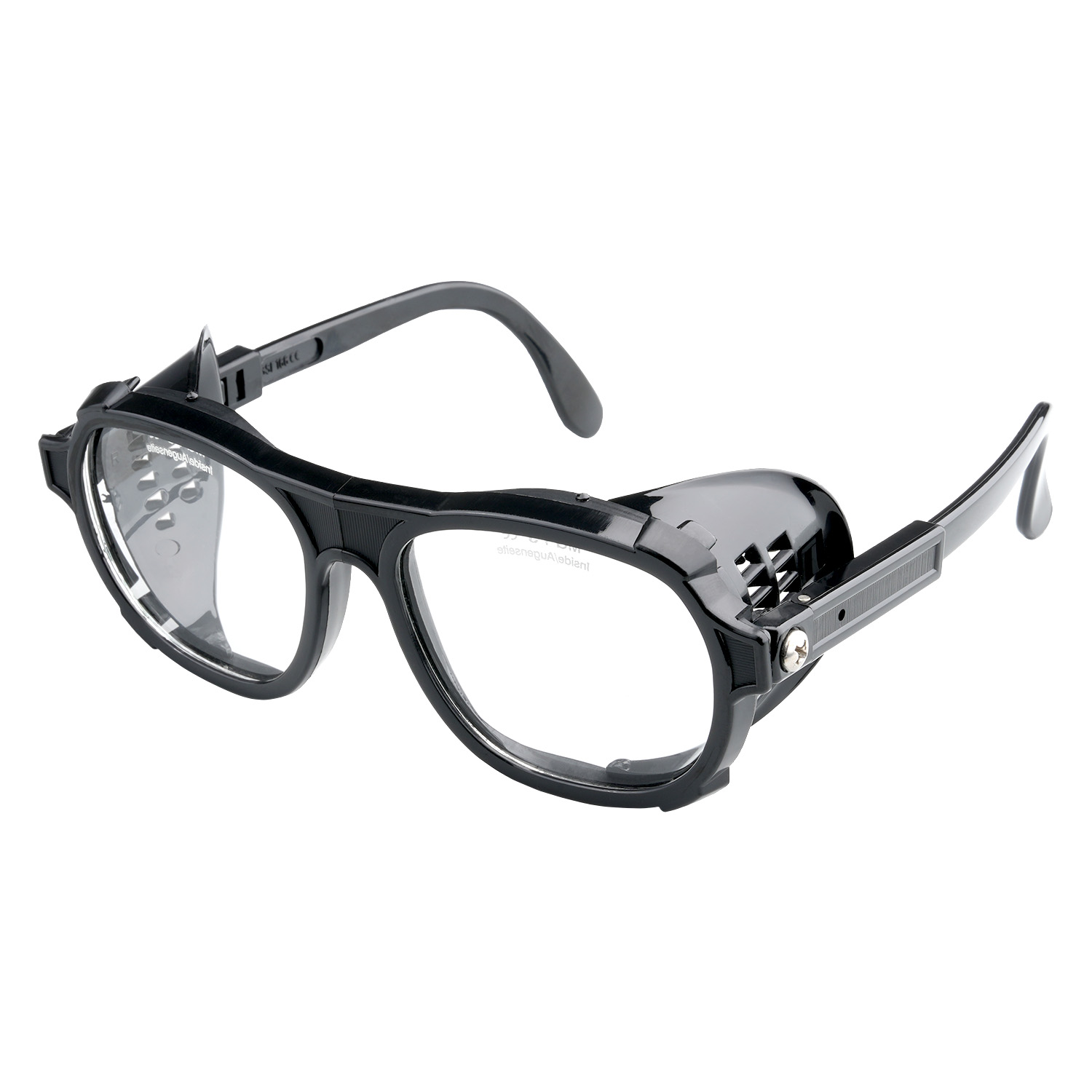 Schutzbrille Nylon Glas schwarz