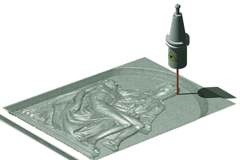 3D-Diodenlaser einschließlich Software zum Digitalisieren von Reliefs
