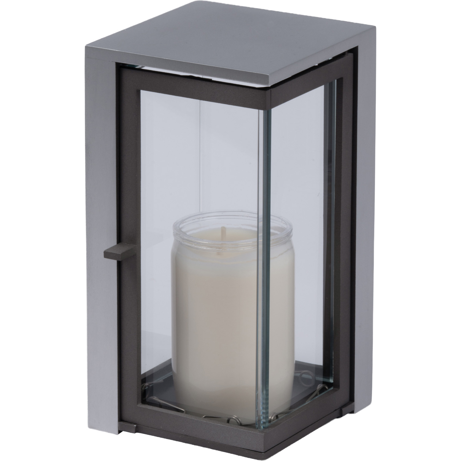Laterne 01019 I Aluminium I dunkelgrau I 18 cm