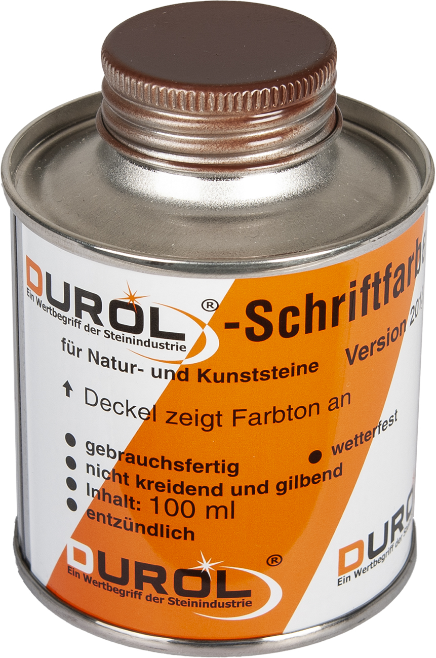 Durol Schriftfarbe 100 ml | Dunkelbraun Durol Schriftfarbe 100 ml | Dunkelbraun