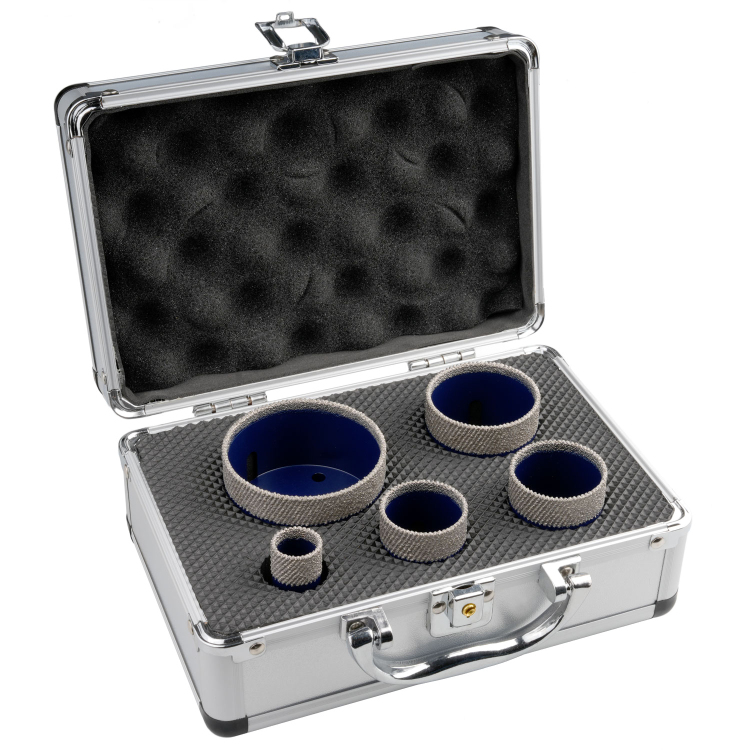 DIAREX Bohrkronen Set König F NeoX offener Koffer mit Bohrkronen König F NeoX