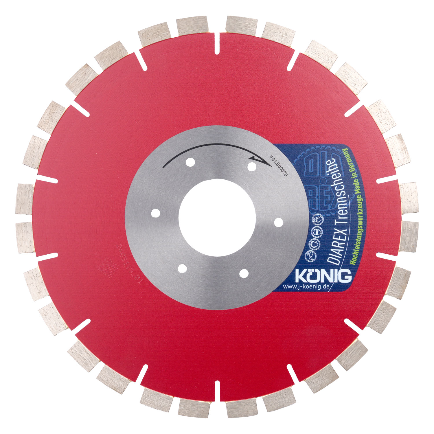 DIAREX Trennscheibe TGV-W ø 250 mm | Bohrung 50 mm | Winkelgetriebe