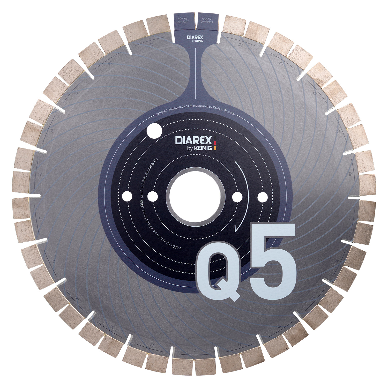 DIAREX Trennscheibe Q5 ø 350 mm | Bohrung 60 mm