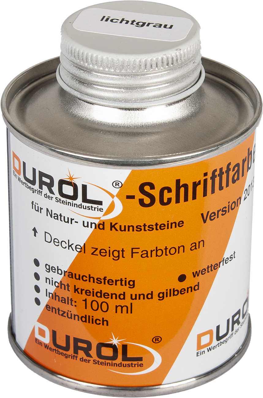 Durol Schriftfarbe 100 ml | Lichtgrau Durol Schriftfarbe 100 ml | Lichtgrau