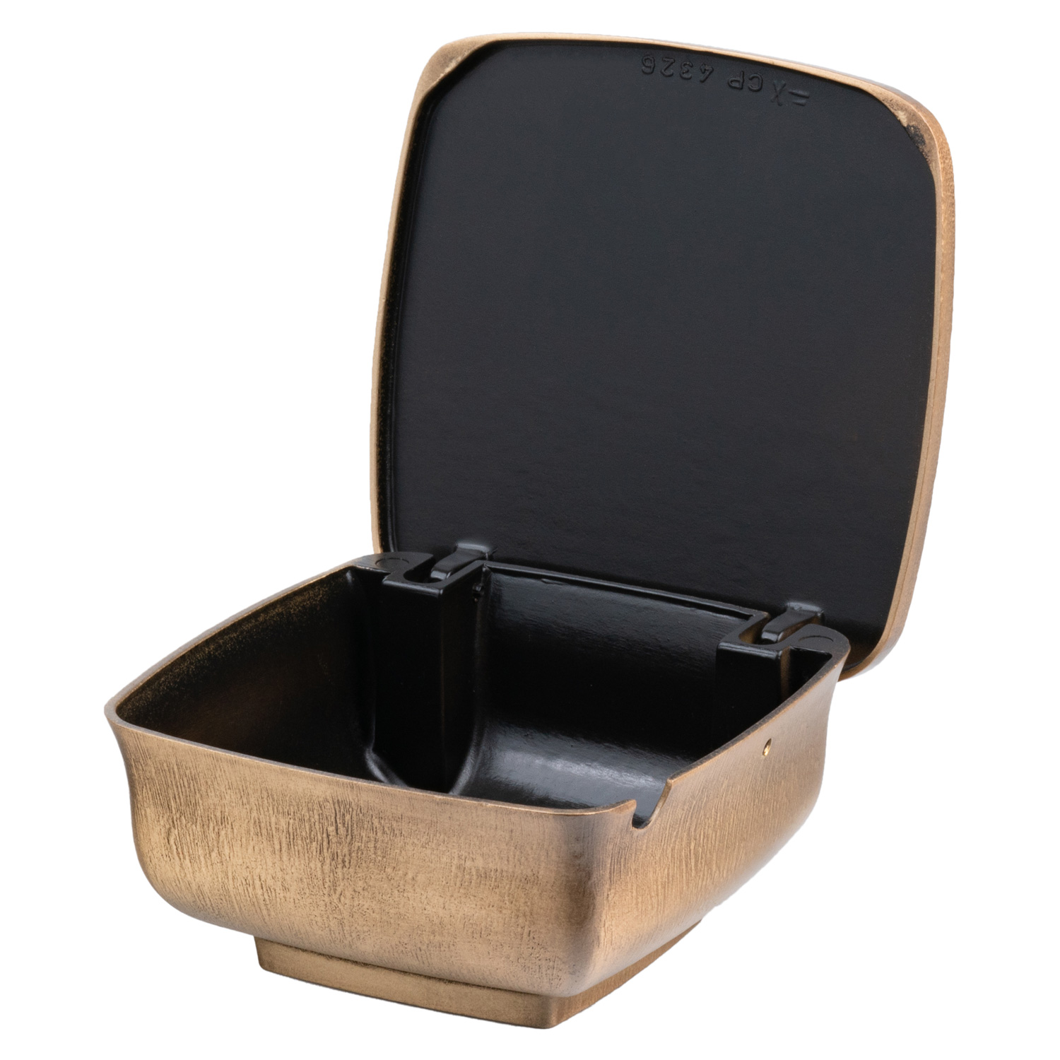 Weihwasserbecken 02001 | Bronze | braun | 11 x 11 cm