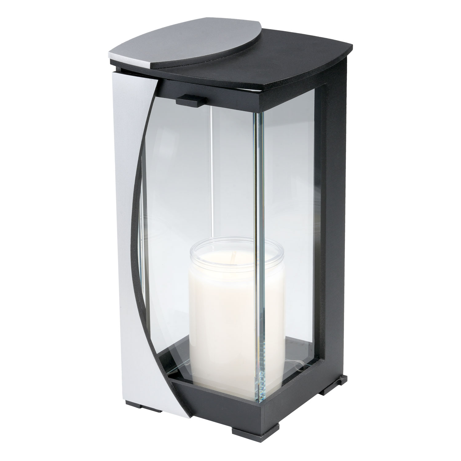 Laterne 01014 | Aluminium | dunkelgrau | 18 cm