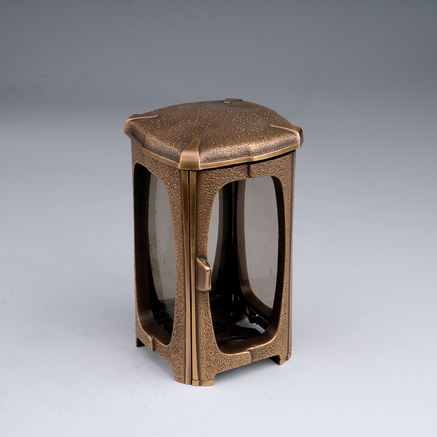 Laterne | Bronze | mittelbraun | 18 cm (gebraucht)