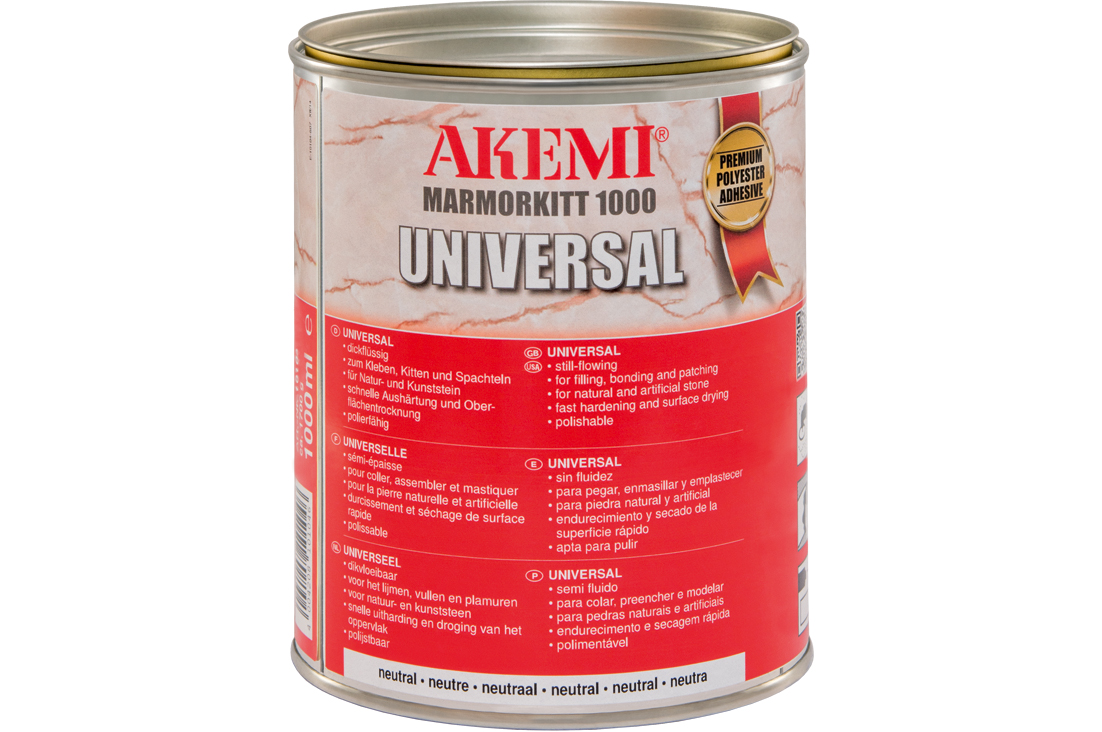 Akemi Marmorkitt 1000 Universal | schwarz | 1000 ml