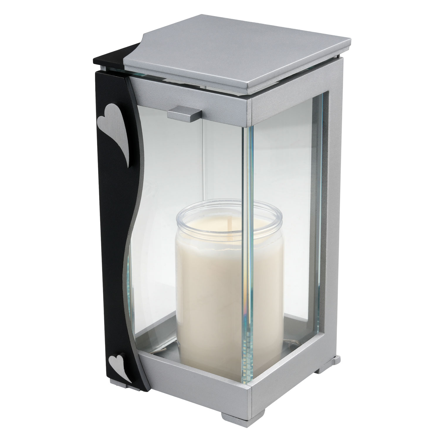 Laterne 01017 I Aluminium I dunkelgrau I 20 cm