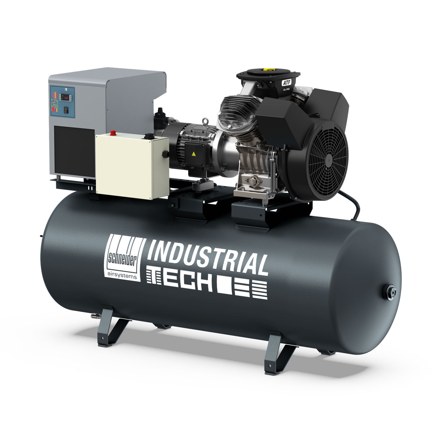 Schneider Kolbenkompressor 5,5kW mit aufgebautem Kältetrockner Schneider Kolbenkompressor 5,5kW mit aufgebautem Kältetrockner