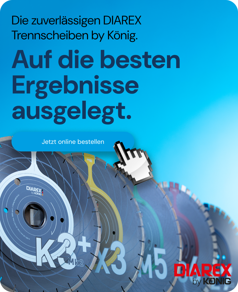 Banner für DIAREX Trennscheiben für Brückensägen