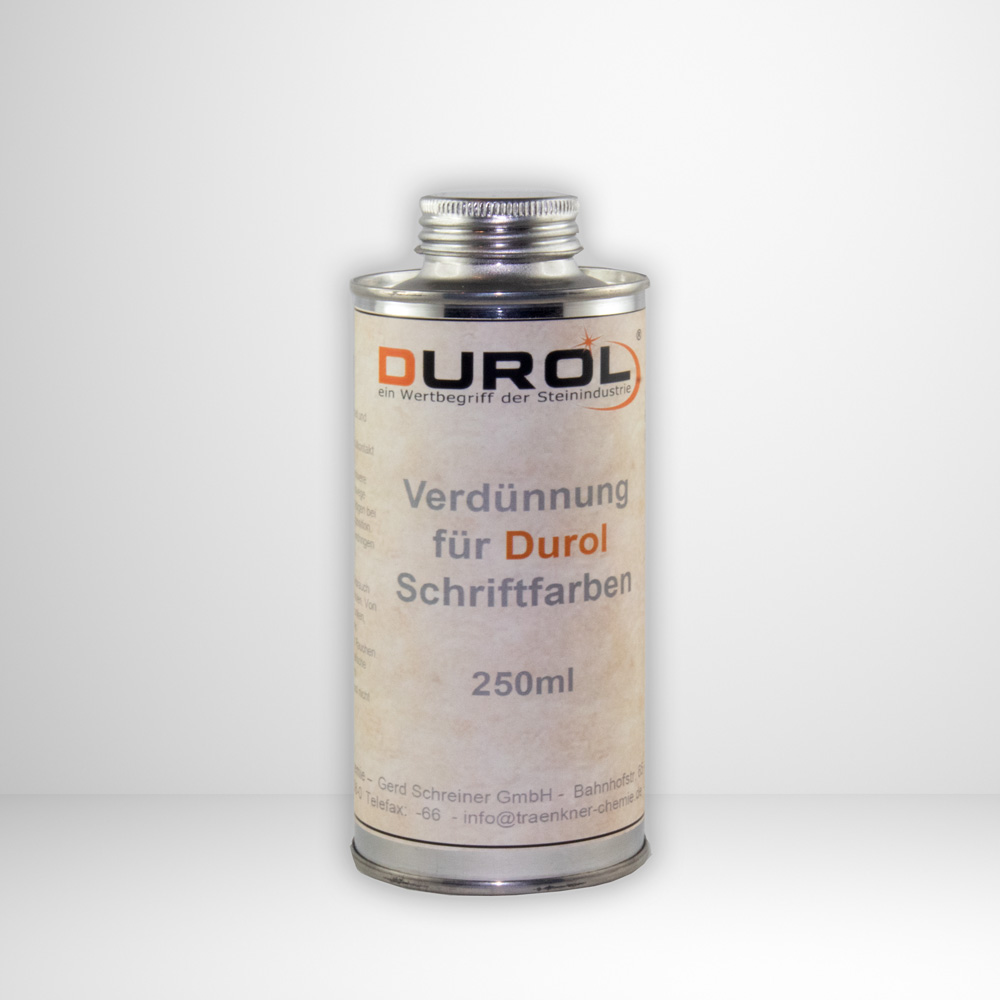 Durol Schriftfarbe 250 ml | Verdünnung