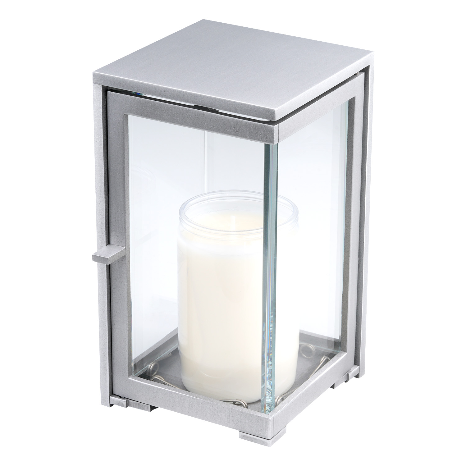 Laterne 01005 | Aluminium | hellgrau | 18 cm Laterne 01005 | Aluminium | hellgrau | 18 cm