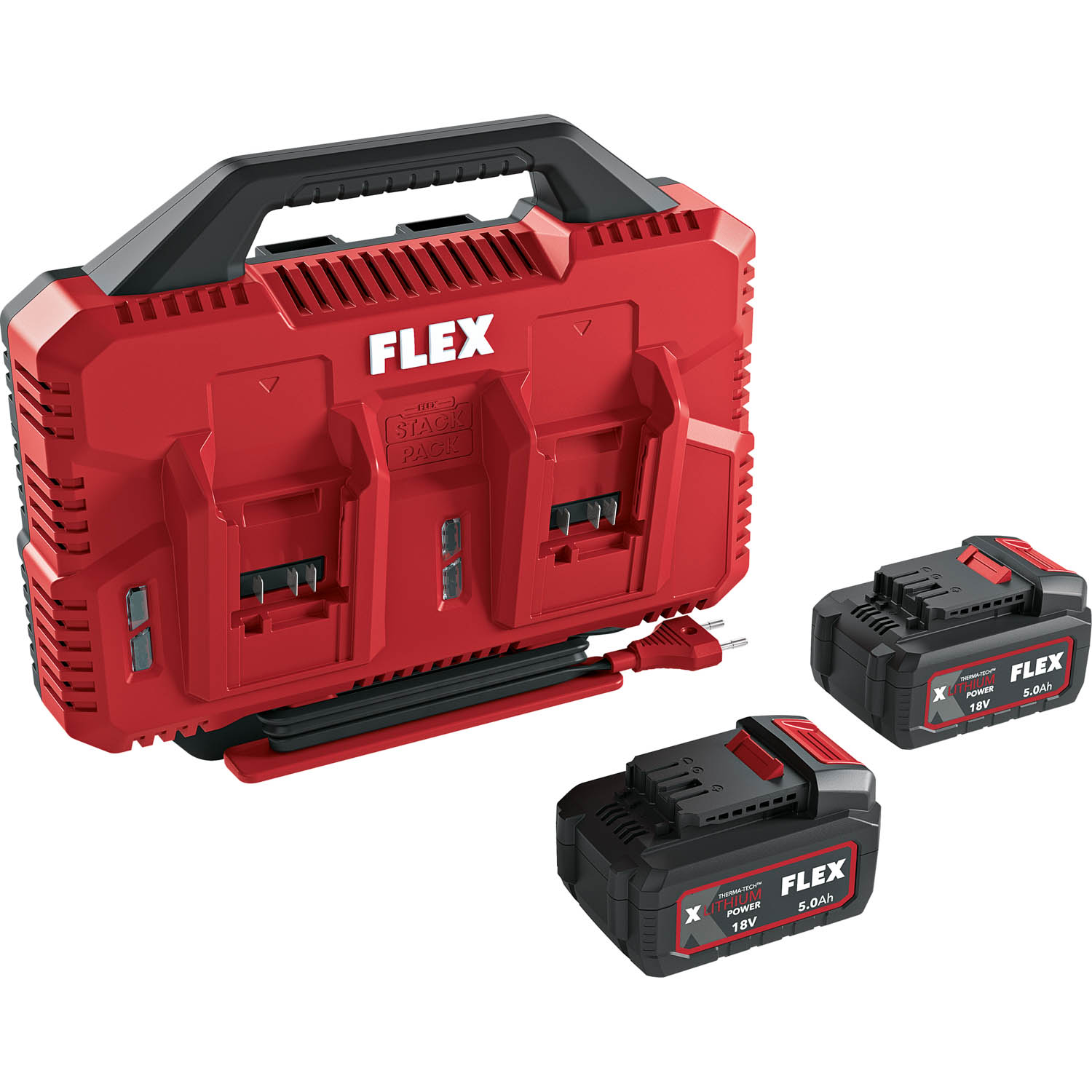 Duo-Powersets FLEX Doppelladegerät 12/18 V | Aktionsset Nr. 35