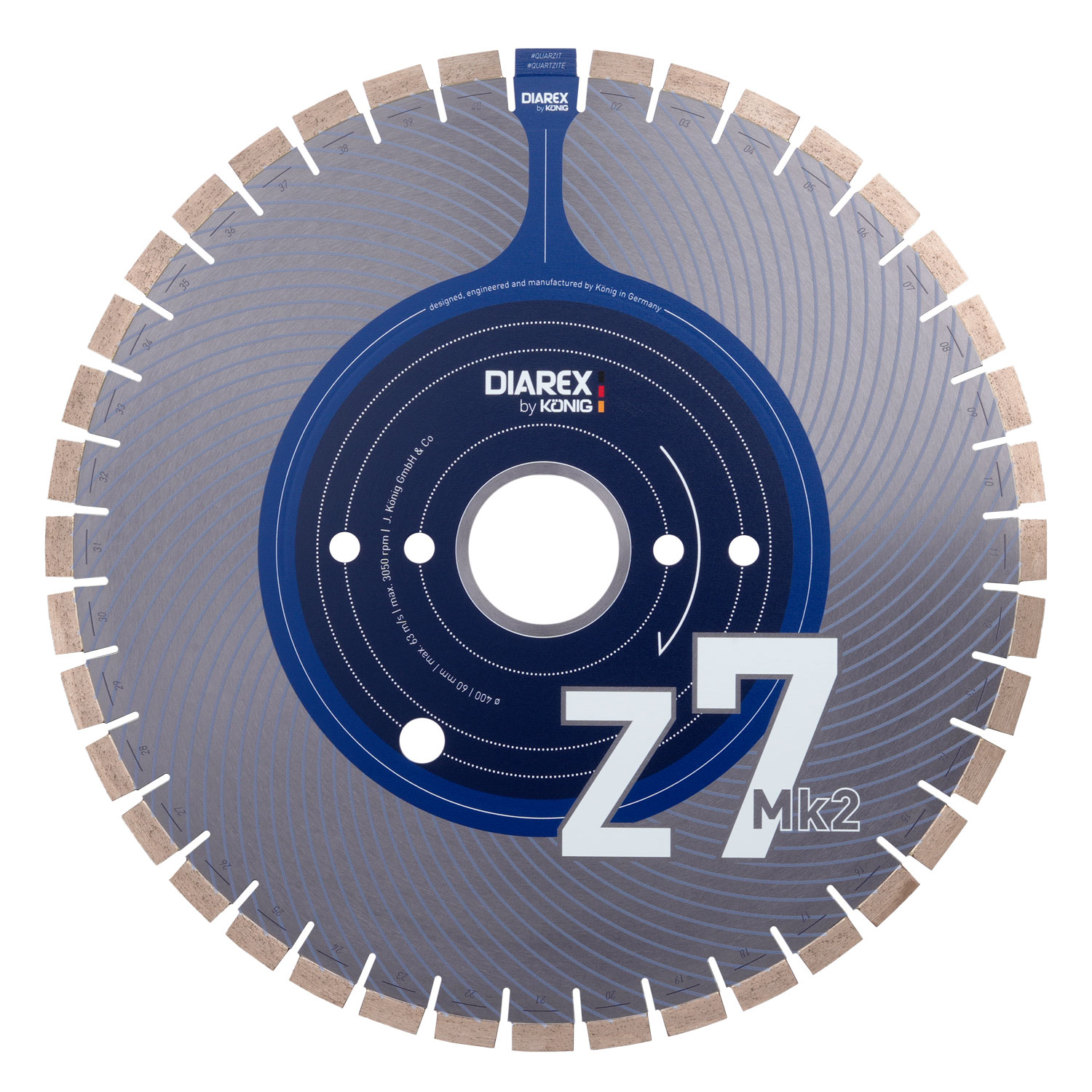 DIAREX Trennscheibe Z7 Mk2 ø 350 mm | Bohrung 60 mm DIAREX Trennscheibe Z7 Mk2 ø 350 mm | Bohrung 60 mm