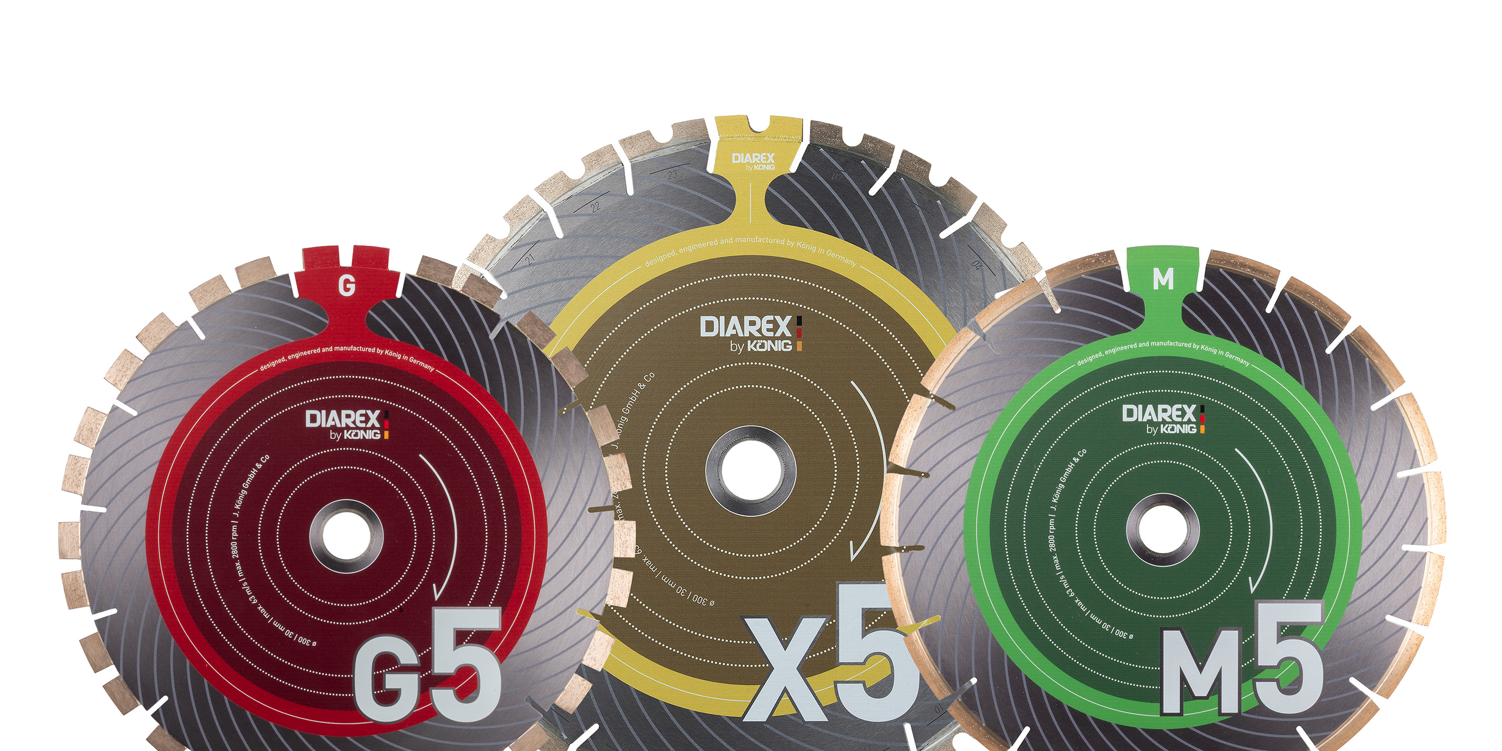 Trennscheiben Baustellensgen Trio G5, X5 und M5