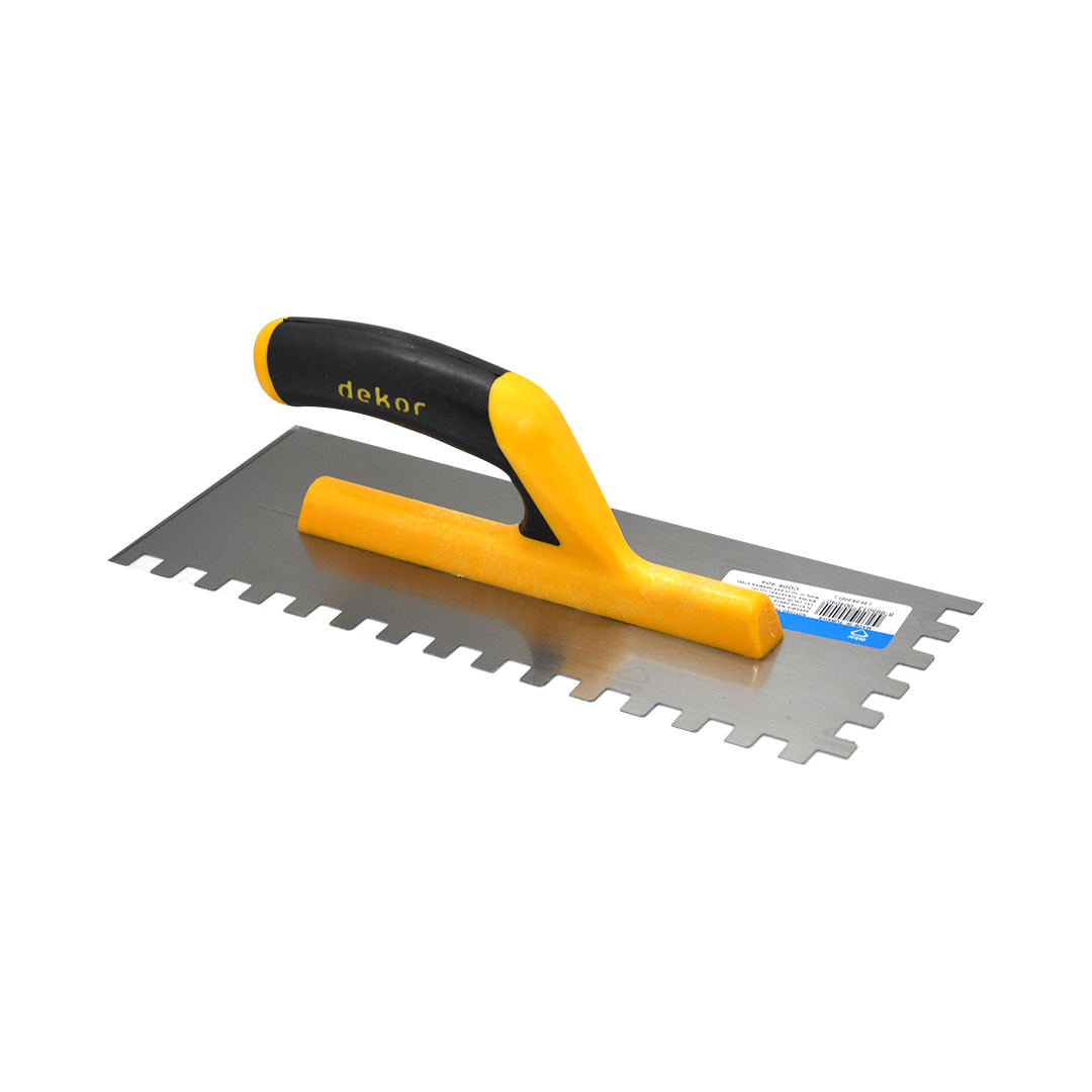 Glättekelle 280 mm | gezahnt 10x10x10 mm | Softgriff | Federstahl Glättekelle 280 mm | gezahnt 10x10x10 mm | Softgriff | Federstahl