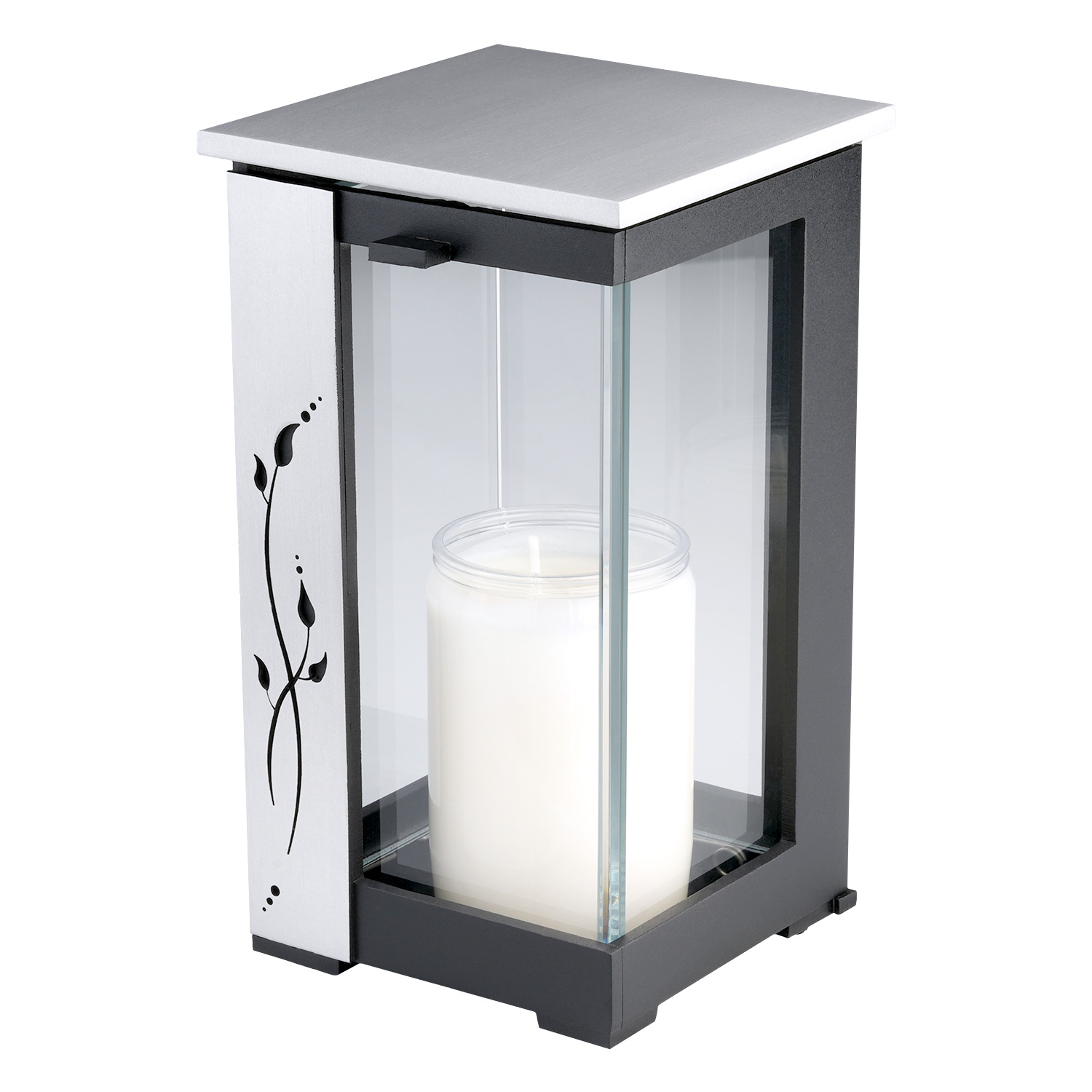 Laterne 01008 | Aluminium | dunkelgrau | 18 cm Laterne 01008 | Aluminium | dunkelgrau | 18 cm