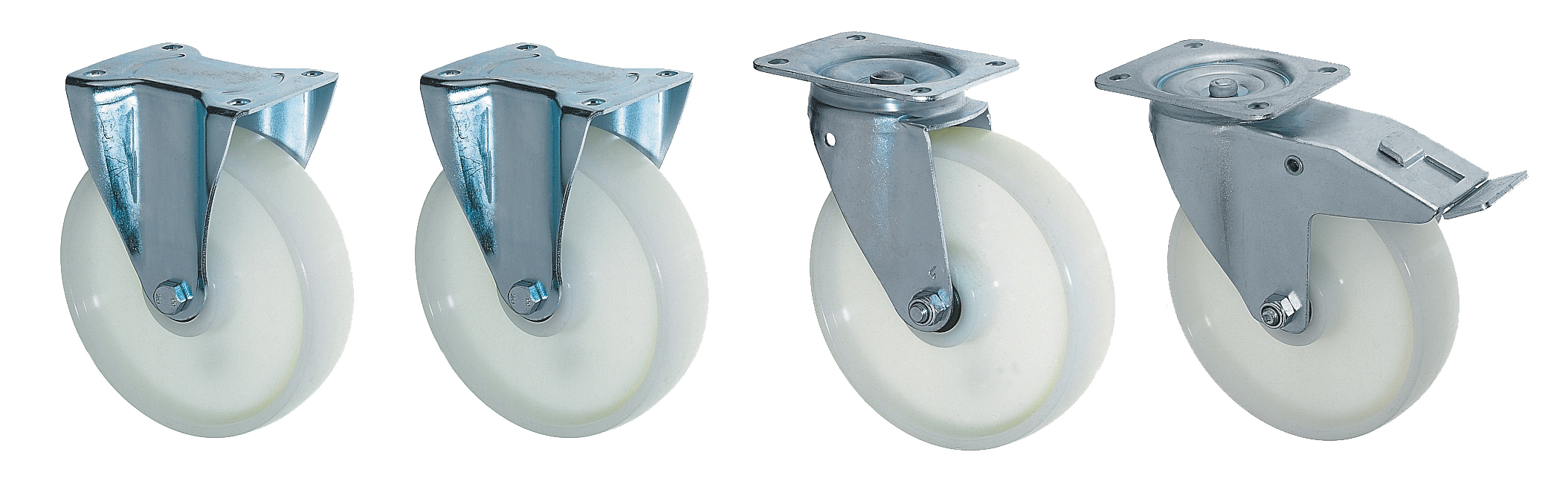 Lenk-u.Bockrollen Set für Kippbehälter EXPO bis max 1350 kg Lenk-u.Bockrollen Set für Kippbehälter EXPO bis max 1350 kg