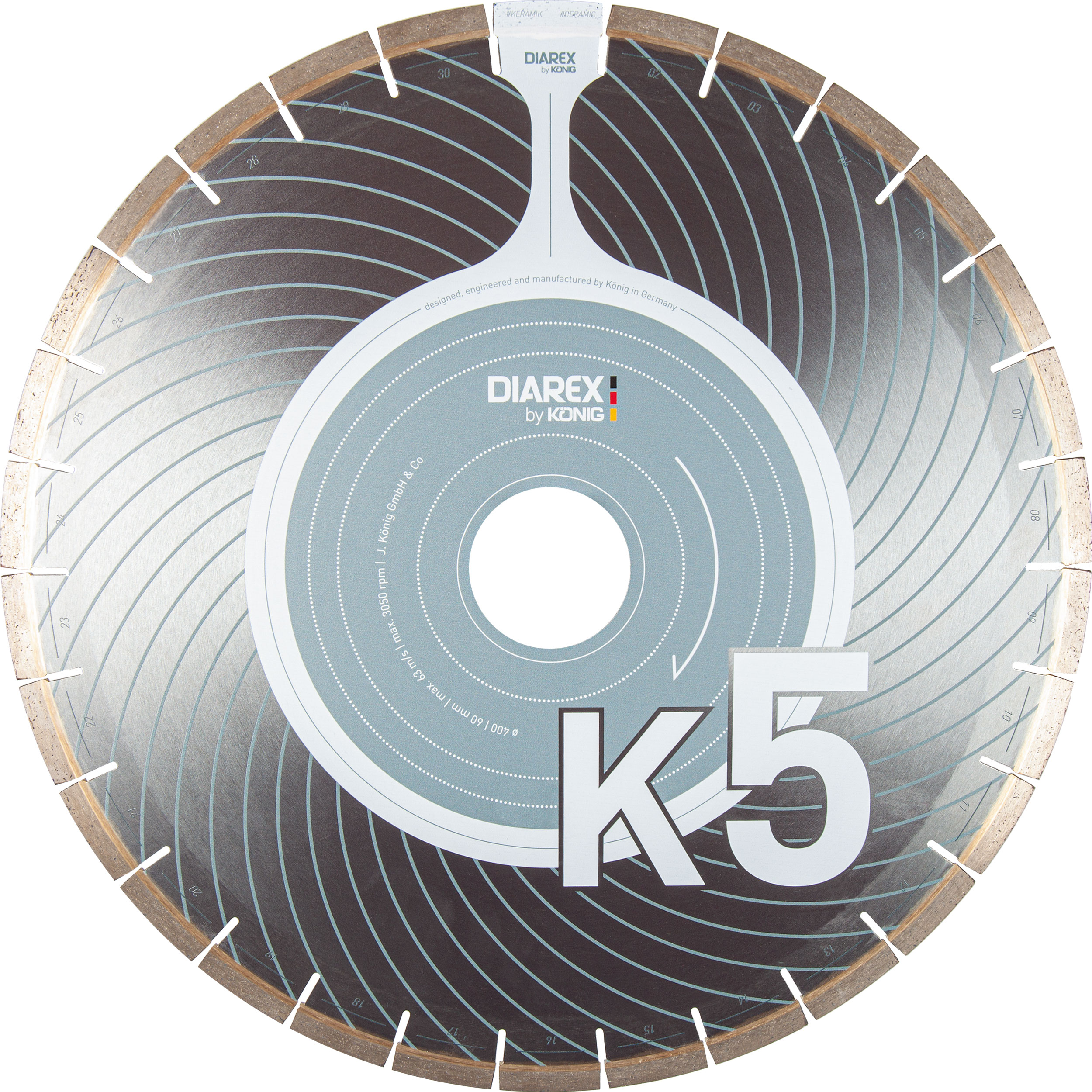 DIAREX blade K5 ø 400 mm | borehole 60 mm | rigid core
