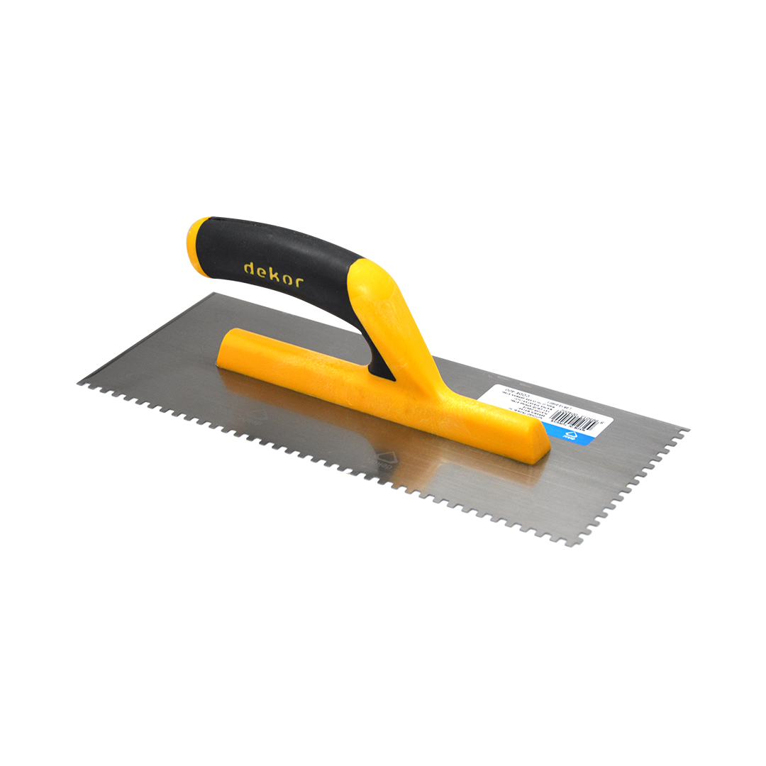 Glättekelle 280 mm | gezahnt 4x4x4 mm | Softgriff | Federstahl Glättekelle 280 mm | gezahnt 4x4x4 mm | Softgriff | Federstahl