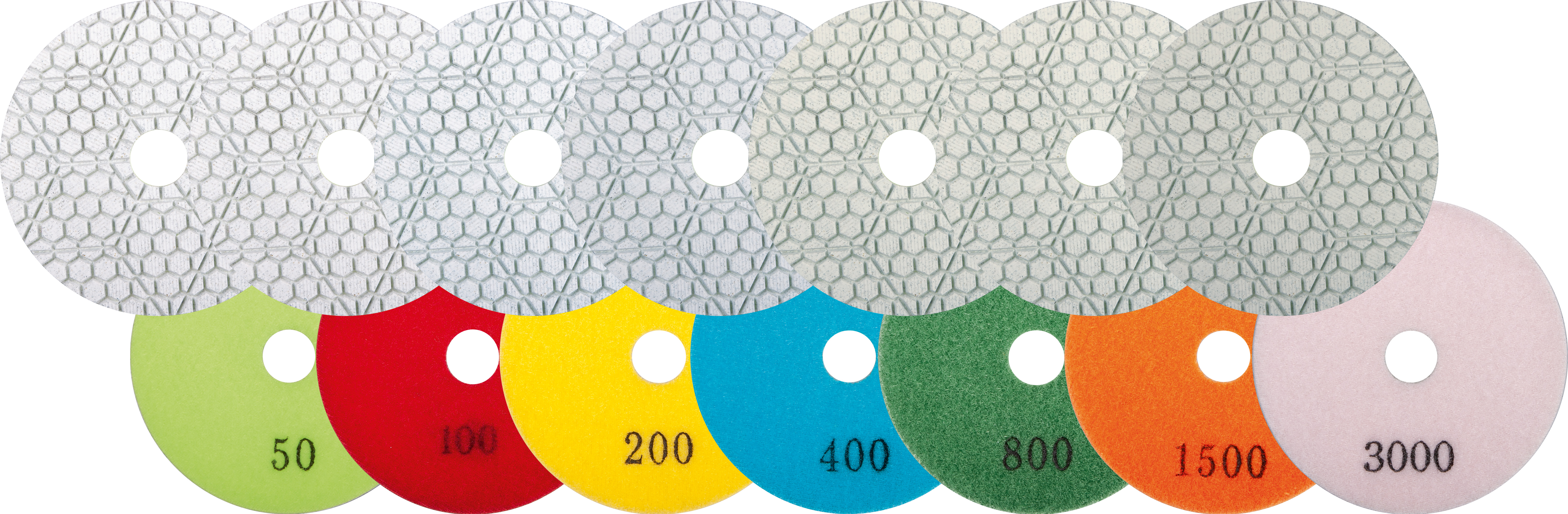 DIAREX Schleifbelag ADR 7-Step ø 100 mm |  Set DIAREX Schleifbelag ADR 7-Step ø 100 mm |  Set