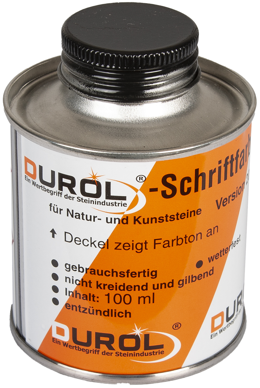 Durol Schriftfarbe 100 ml | Schwarz Durol Schriftfarbe 100 ml | Schwarz