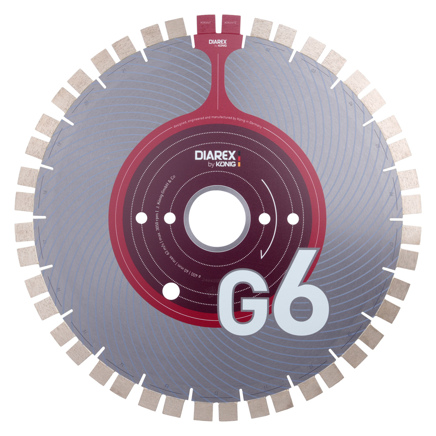 DIAREX Trennscheibe G6 ø 400 mm | Bohrung 60 mm
