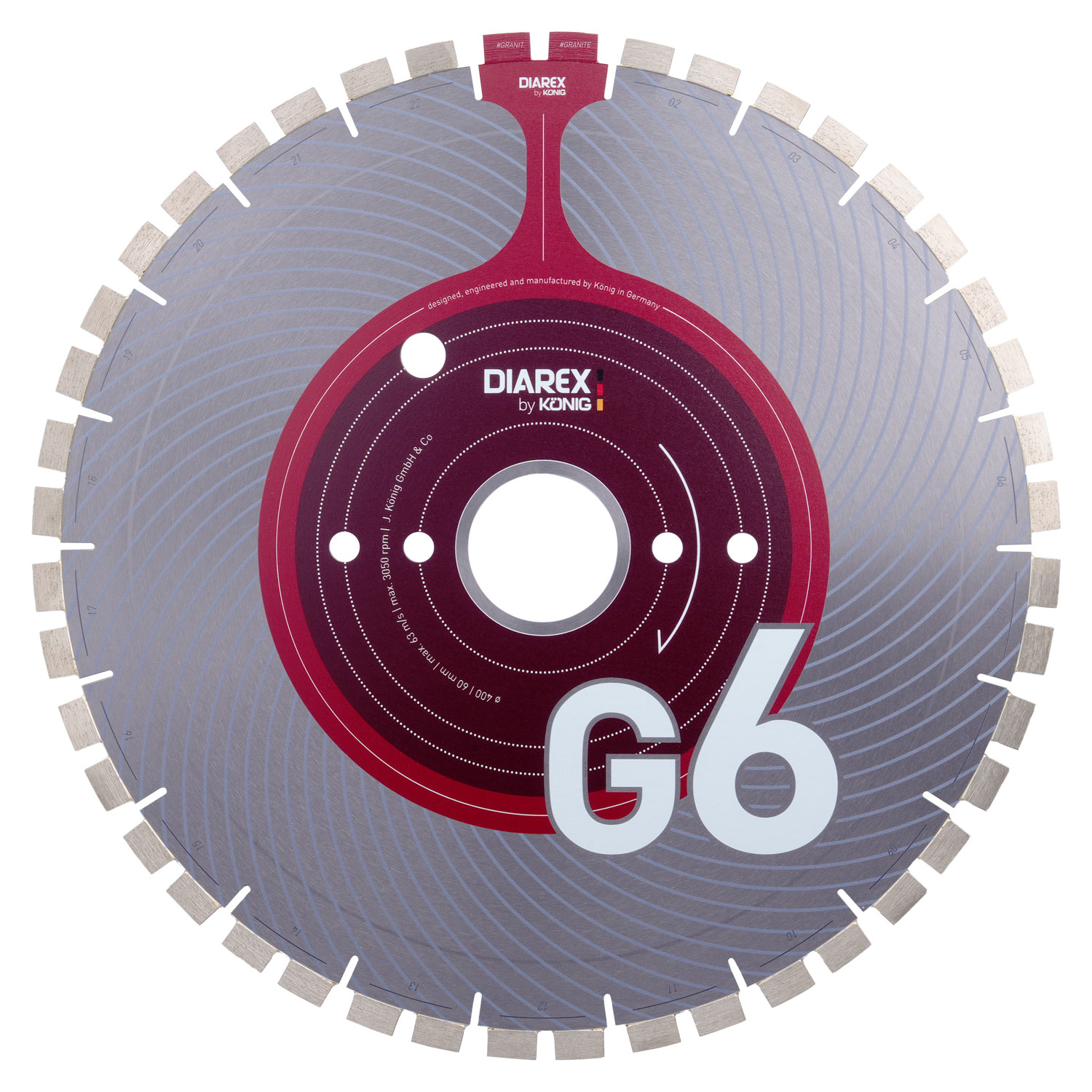 DIAREX Trennscheibe G6 ø 350 mm | Bohrung 60 mm