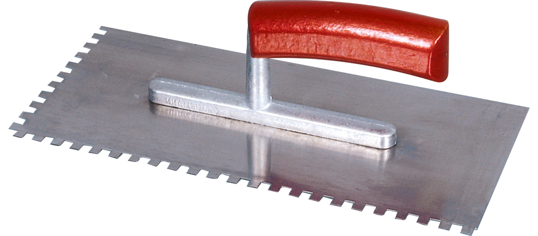 Glättekelle 280 mm | gezahnt 10x10x10 mm Glättekelle 280 mm | gezahnt 10x10x10 mm