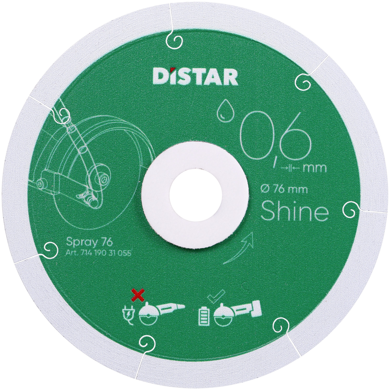 DISTAR Trennscheibe Shine ø 76 mm