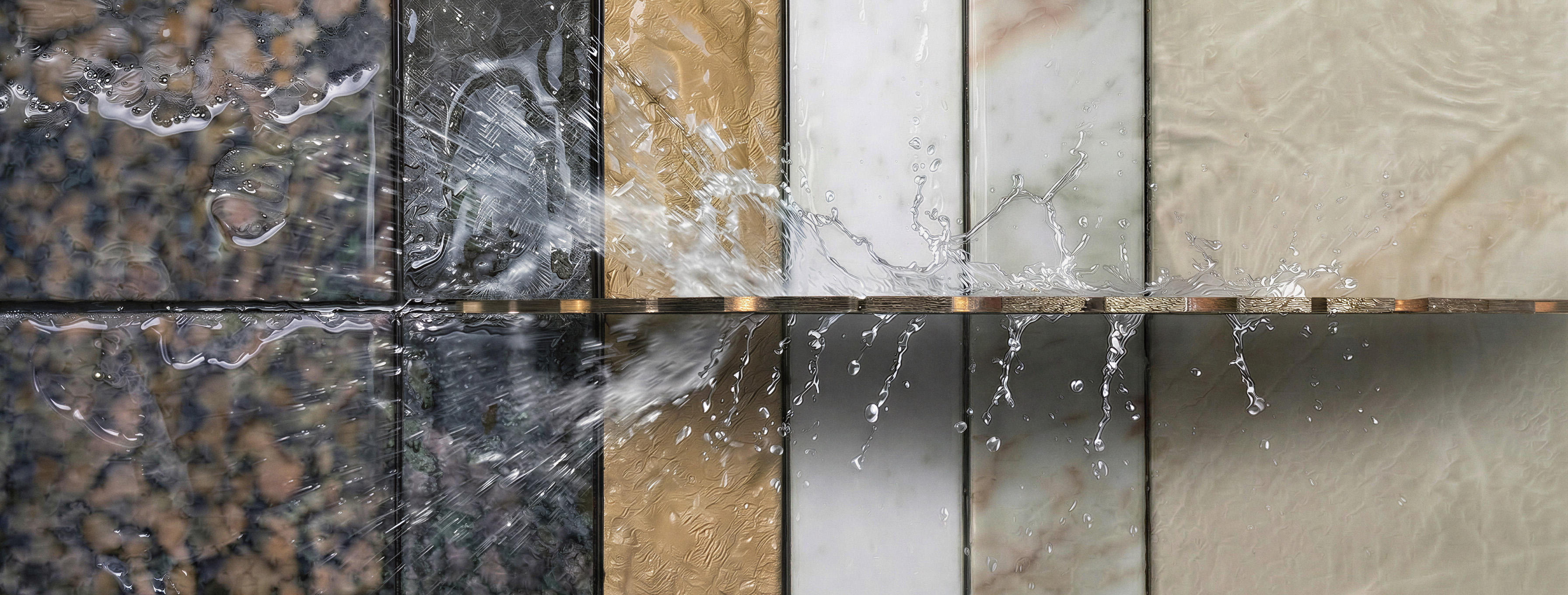 Darstellung der X5, wie sie durch verschiedene Materialien schneidet