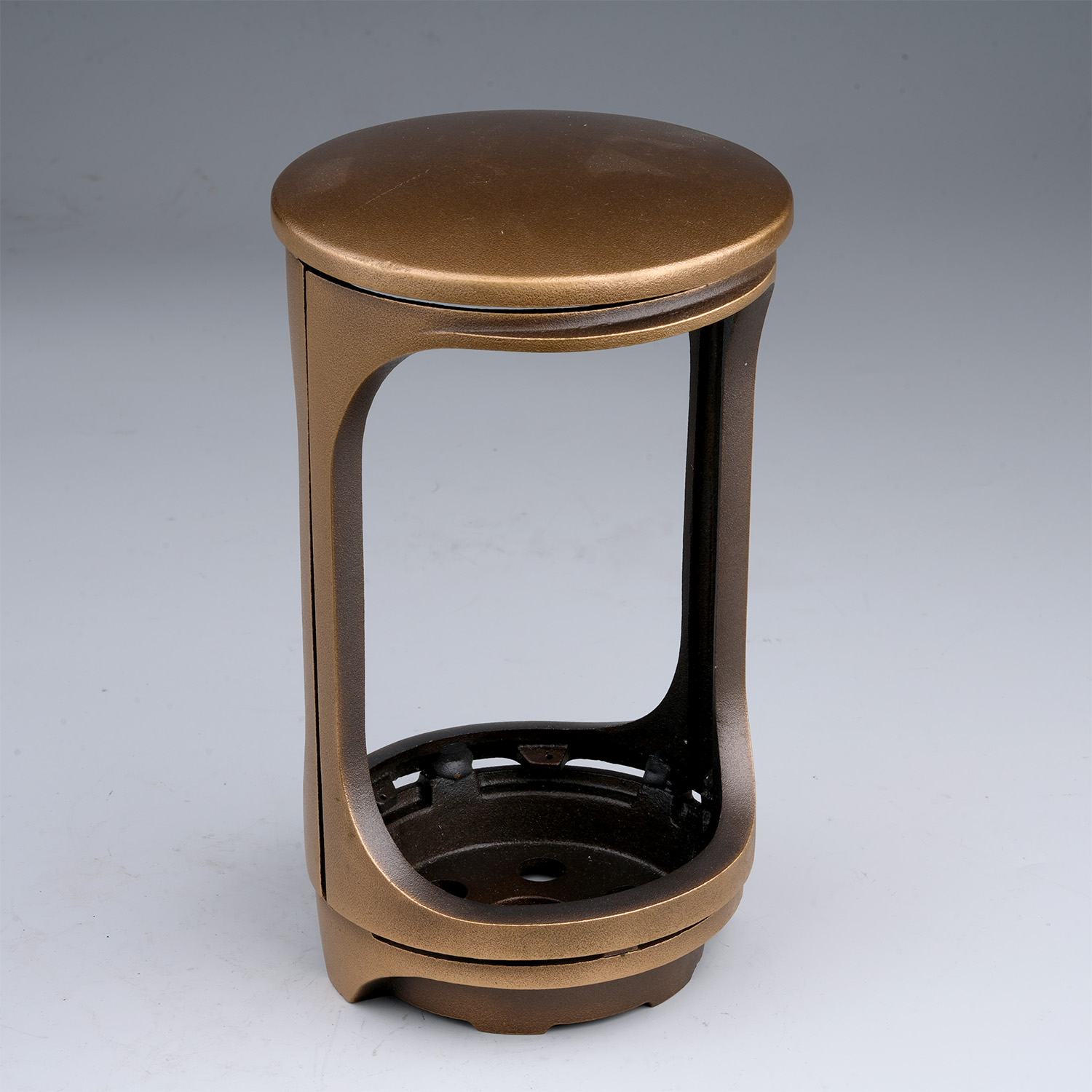 Laterne | Bronze | ø 13 cm | 21 cm (gebraucht) Laterne | Bronze | ø 13 cm | 21 cm (gebraucht)