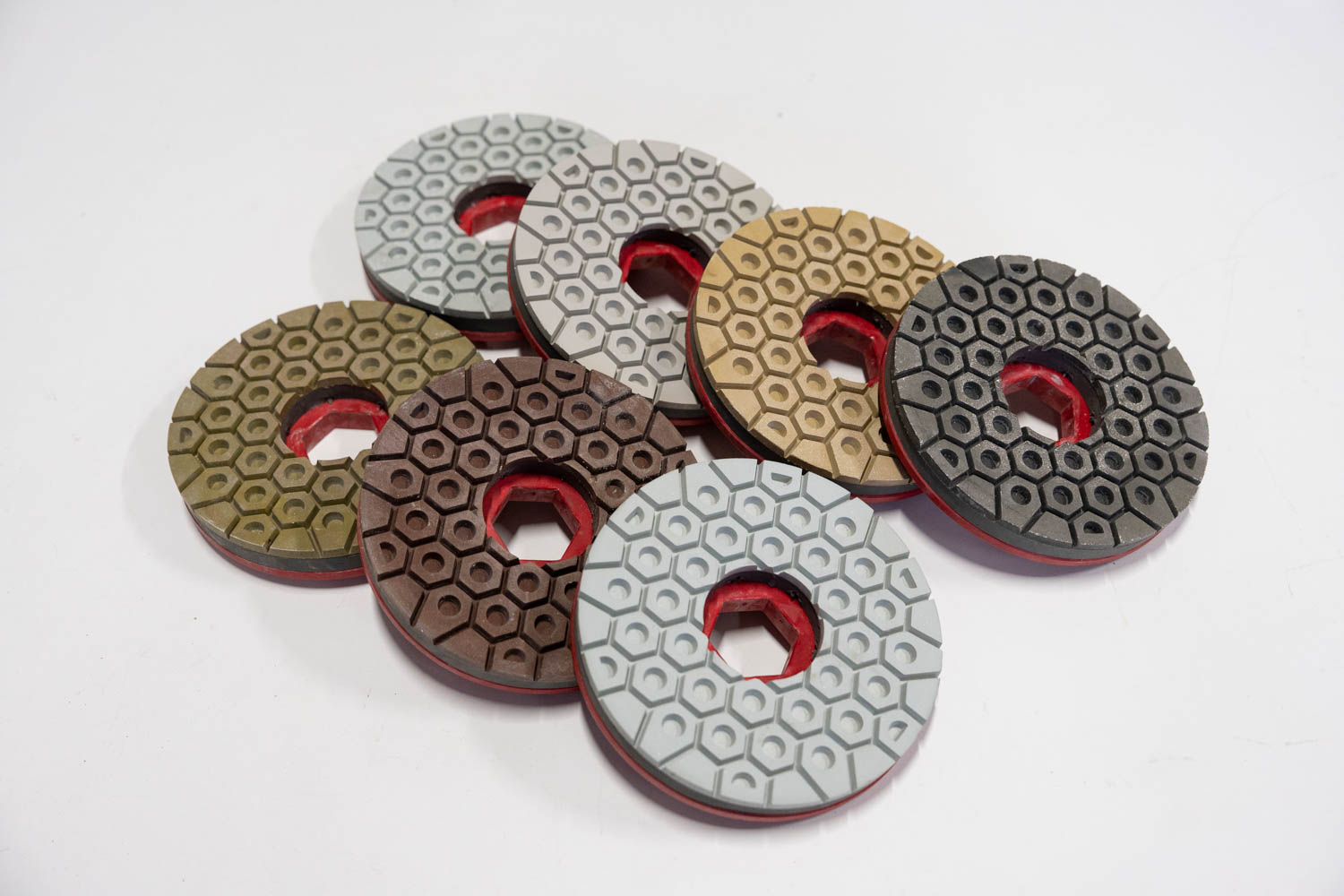 Set: Kantenschleifbelage ADR-EDGE ø 150 mm | Korn 100 - Polierer | SV (gebraucht) Set: Kantenschleifbelage ADR-EDGE ø 150 mm | Korn 100 - Polierer | SV (gebraucht)